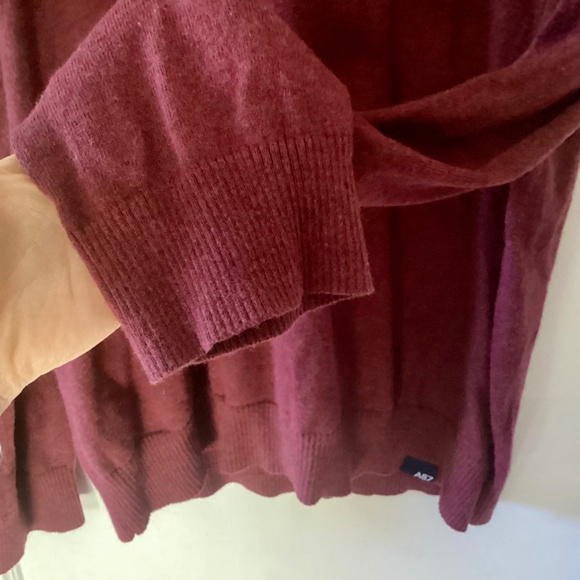 Aeropostale Size L Burgundy Sweater Crew Neck Men wool blend business casual - Picture 9 of 13